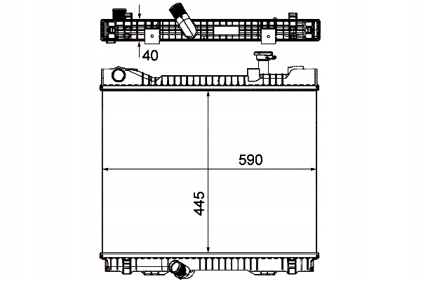 фото №1, Hella радиатор nissan cabstar 2.5 dci 06-