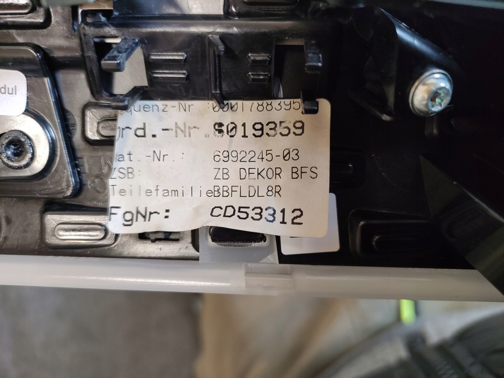 фото №6, Молдинг декоративная консоль bmw 7 g11 g12 grau