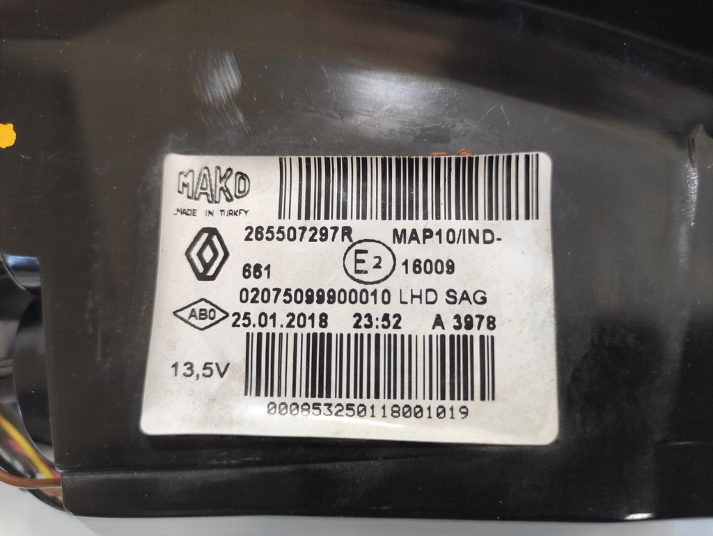 фото №11, Лампа задня renault megane iv права