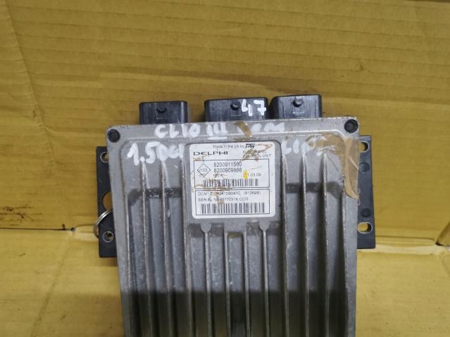 фото №2, Бортовой компьютер блок управления двигателя renault clio iii 1.5