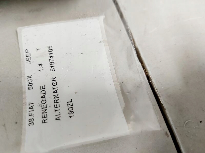 фото №6, Fiat 500x jeep renegade 1.4 t генератор 51874105