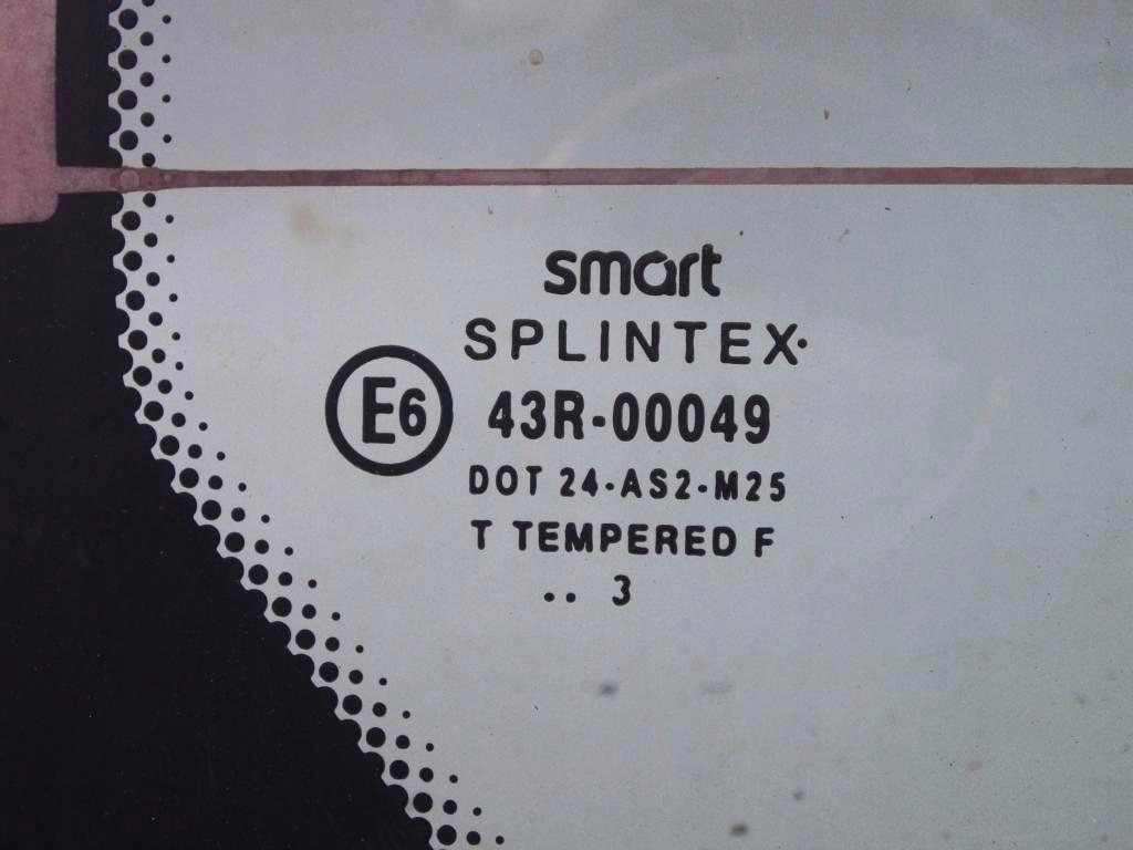 фото №3, Smart fortwo i 2003 450 скло кришки багажника комплектна