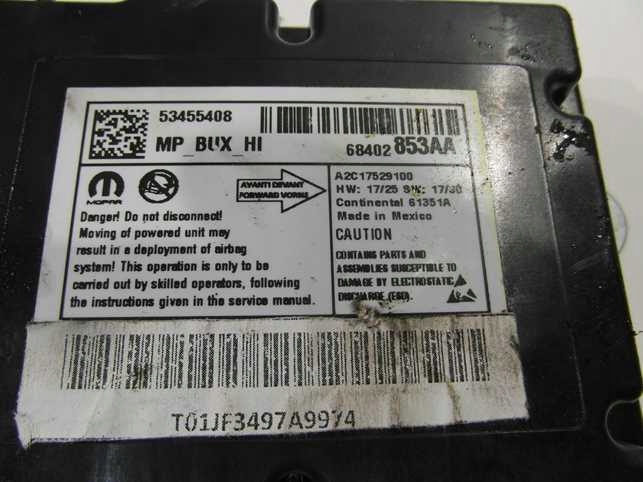 фото №2, Jeep compass ii 17- датчик модуль подушка безопасности 68402853aa