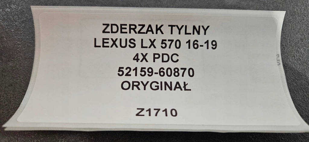 фото №11, Бампер задний lexus lx 570 16-19 4xpdc оригинал 52159-60870