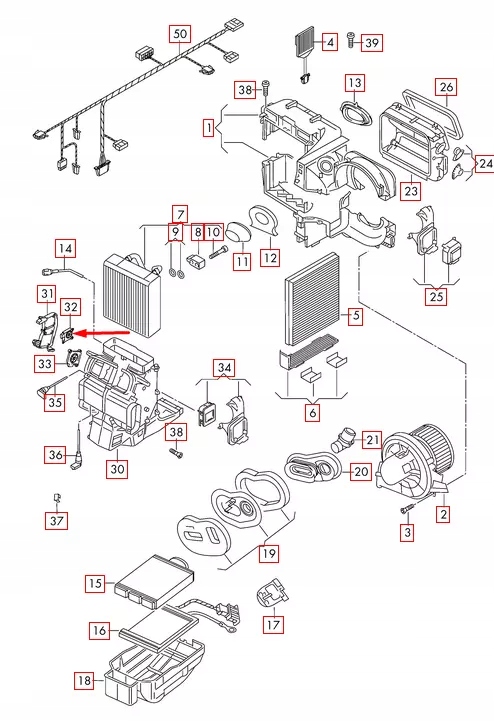 фото №11, Audi a1 8x heater flap двигун actuator 6r0907511d oem