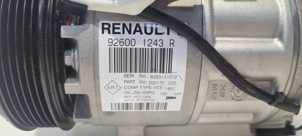 фото №3, Компресор кондиціонера renault оригінальний номер 926001243r