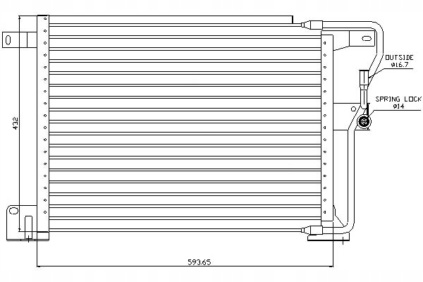 фото №1, Nissens 94346 конденсатор, кондиционер