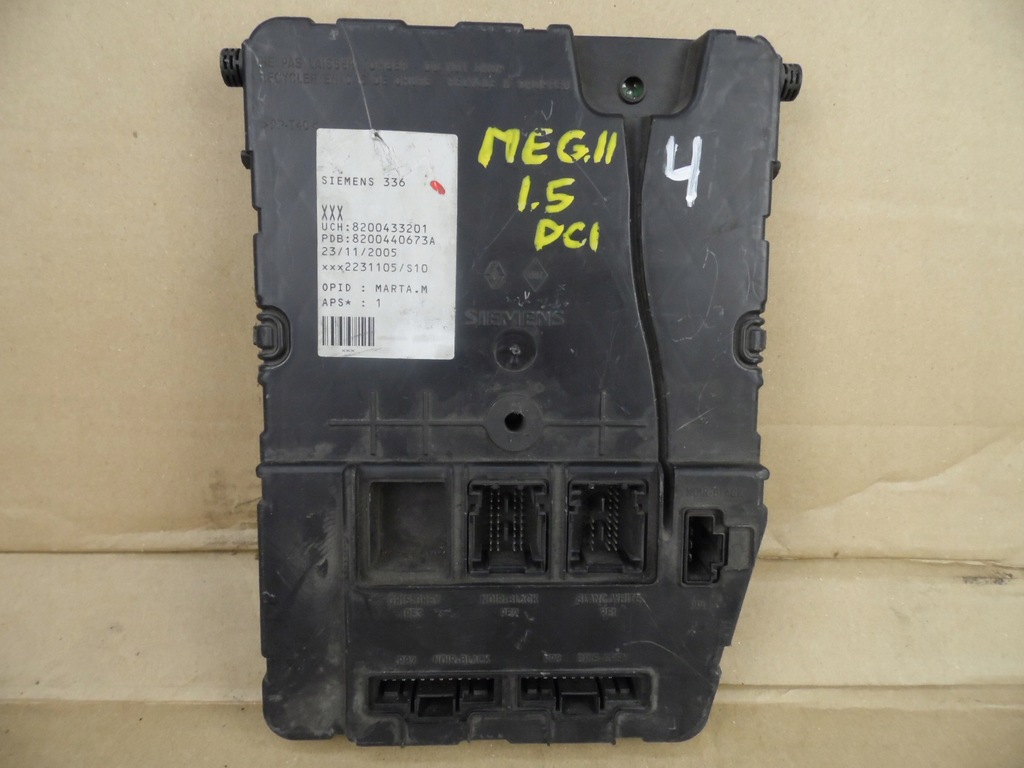 фото №1, Megane ii 1.5dci модуль bsi 8200433201