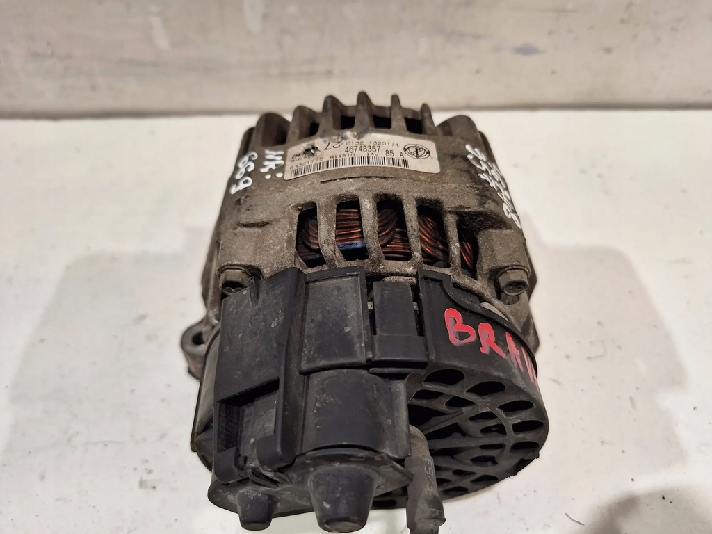фото №5, Генератор denso 46748357 14v 85a fiat bravo ii 1.4 16v 07-