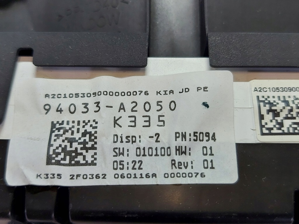 фото №10, Счетчик приборная панель kia ceed 2016r 1.6 crdi 94033-a2050