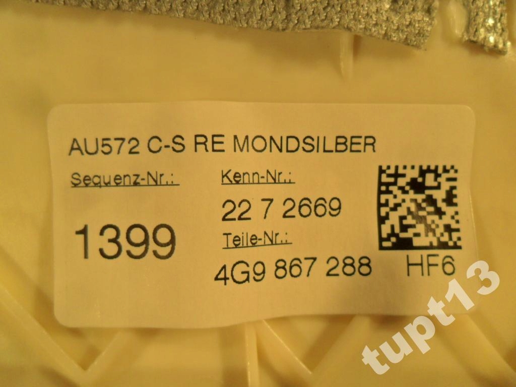 фото №2, Audi allroad 4g0 обивка стойка левая