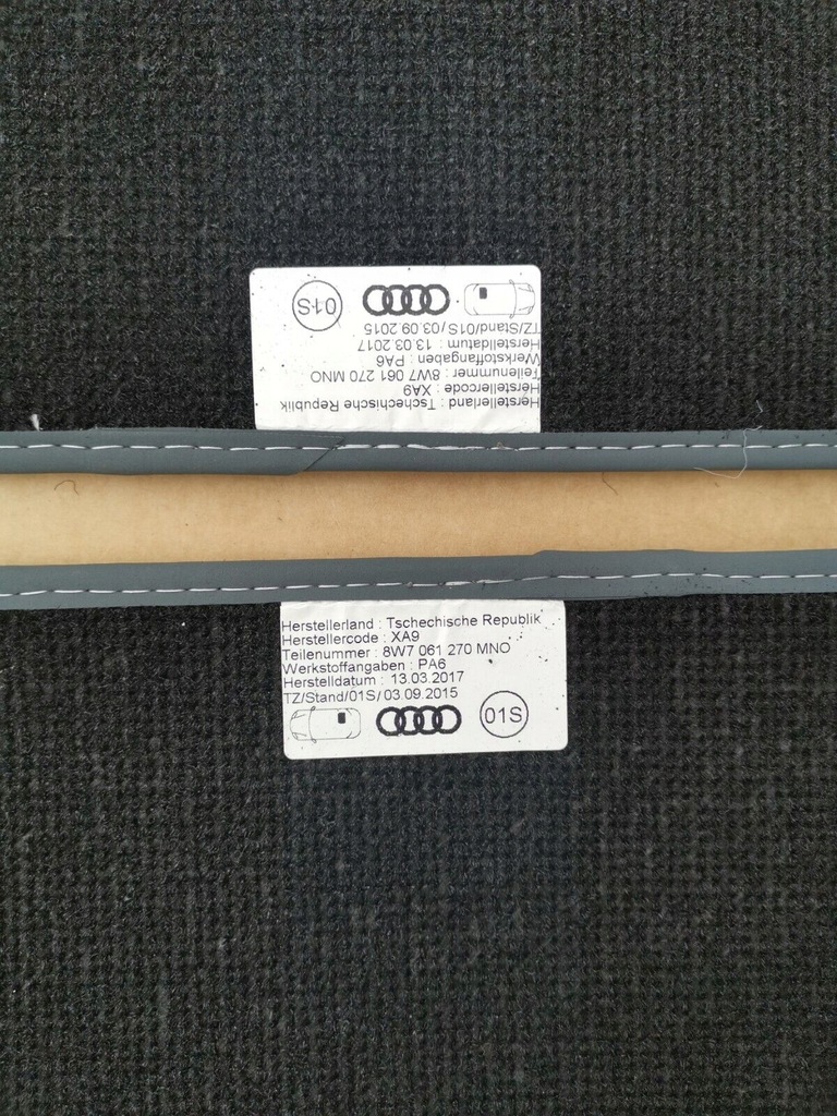 фото №11, Килимки велюрові audi a5 8w7061270 mno