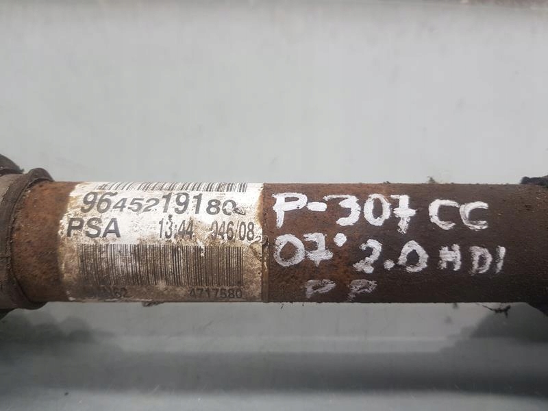 фото №2, Привідний вал права peugeot 307 2.0 hdi
