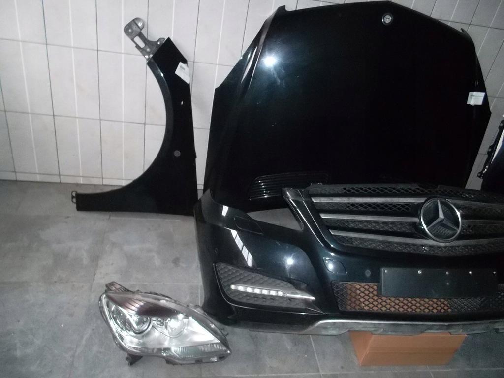 фото №2, Mercedes r klasa 251 w251 lift капот полный перед лампы