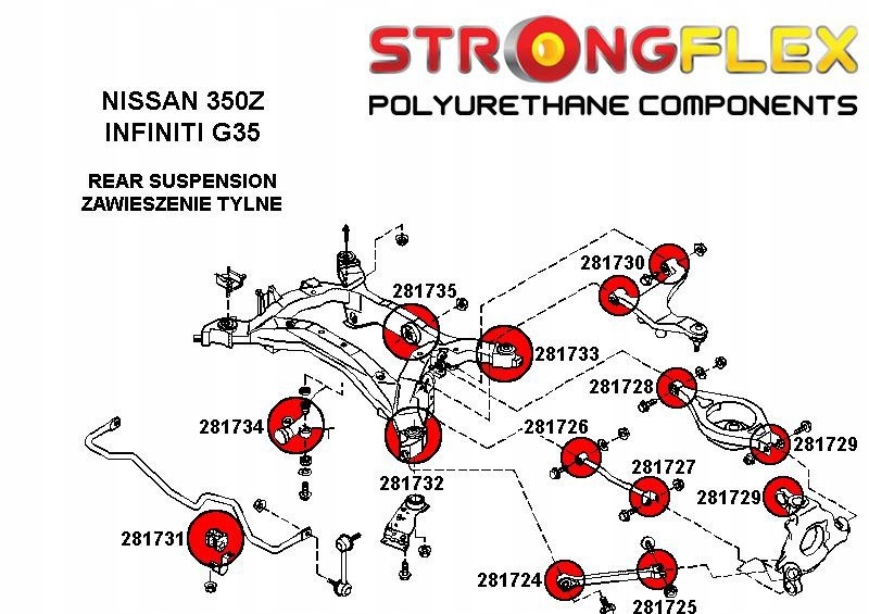 фото №2, 281731b - втулка стабілізатора заднього strongflex