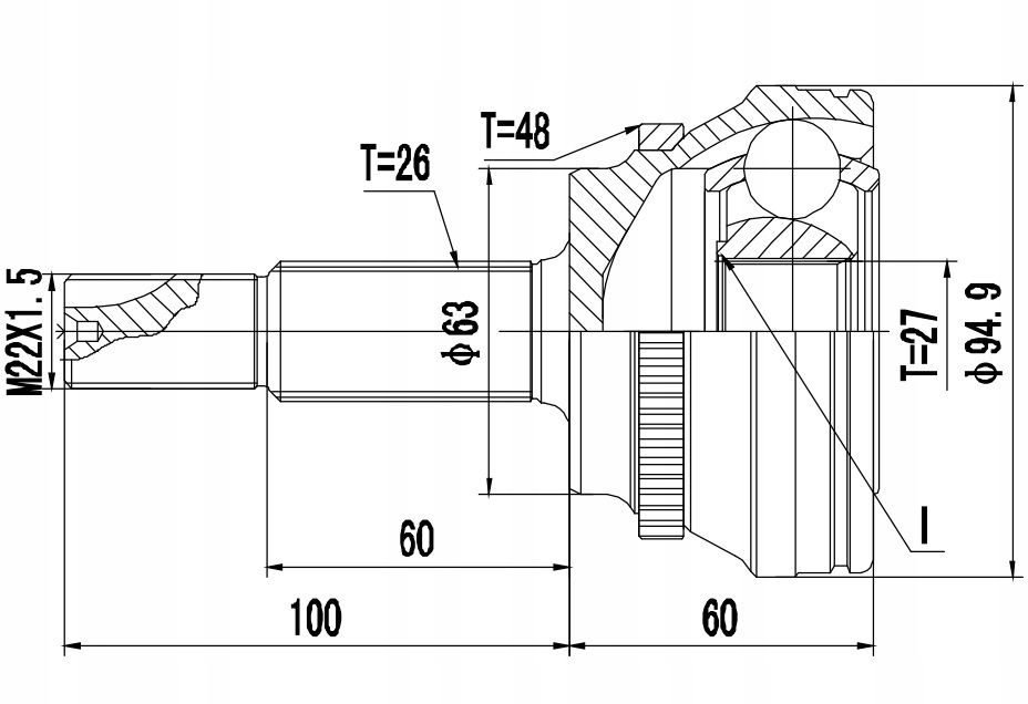 фото №2, Шарнир приводной наружный toyota camry rav 4