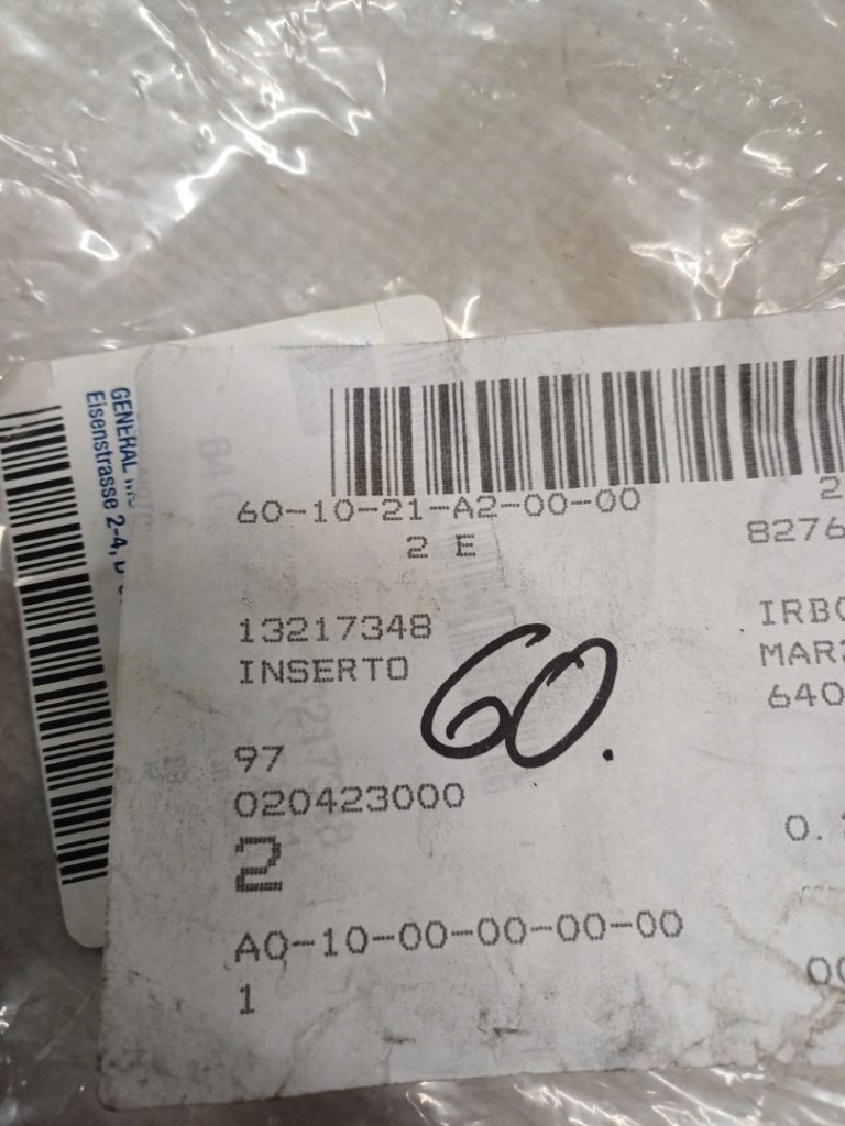 Заглушка бампера 13217348 Оригинал