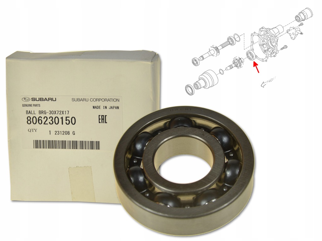 фото №13, Підшипник задні віскозний муфта forester s turbo 98-00