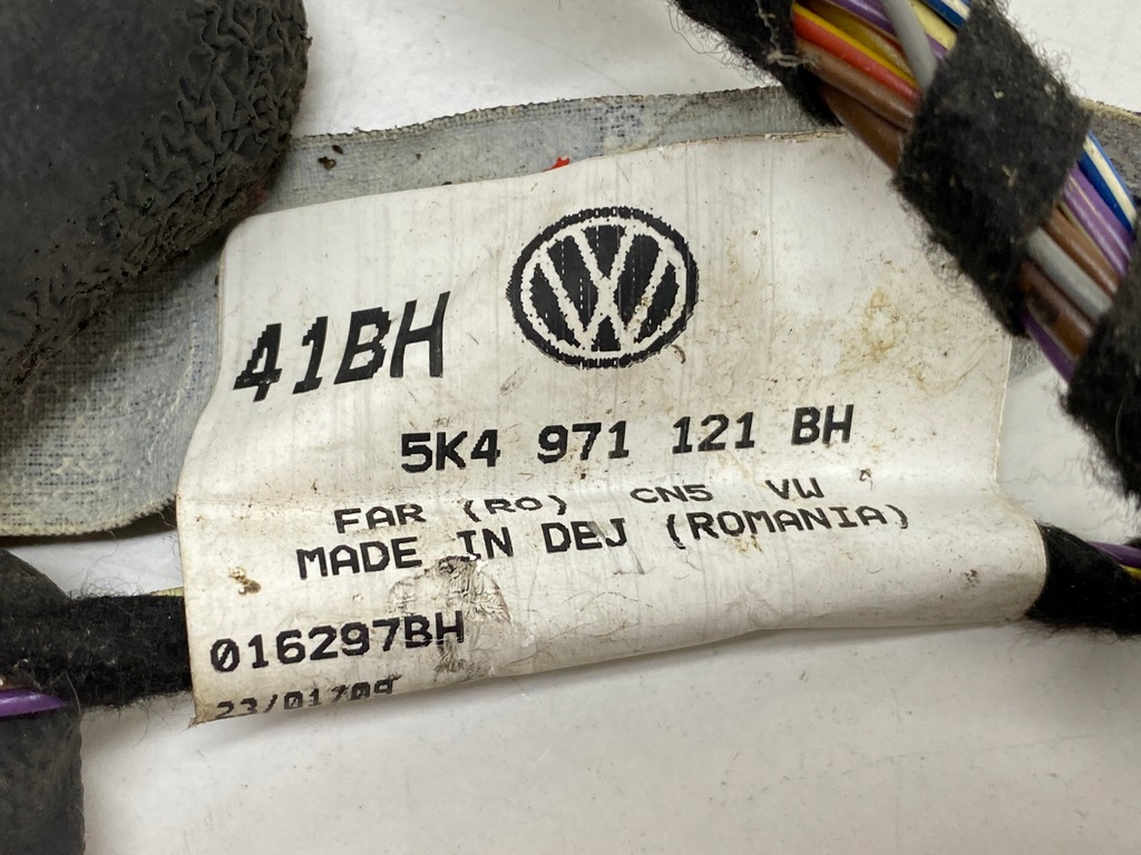 фото №5, Електропроводка двері джгут vw golf vi правий перед