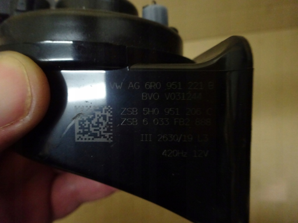 фото №9, Vw golf 8 клаксон сигнал 6r0951221b 5h0951182c