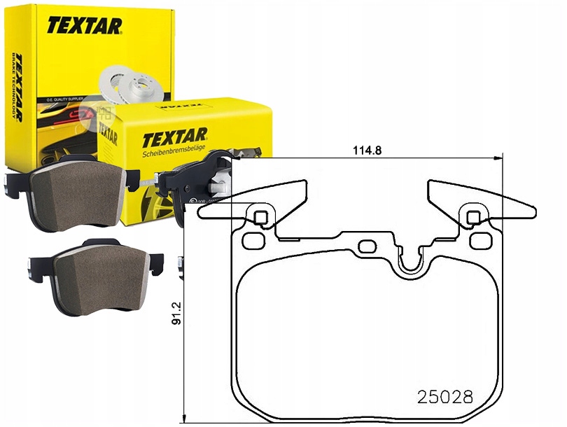 фото №1, Tex2502805 комплект тормозных колодок ham. перед bmw 2 f22,