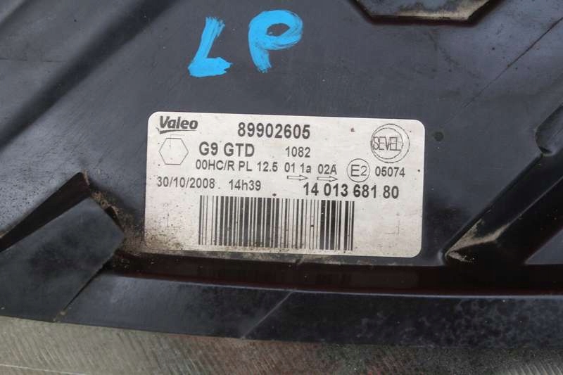 фото №6, Фара лівий лампа перед eu 1401368180 citroen jumpy 2 ii 07-16