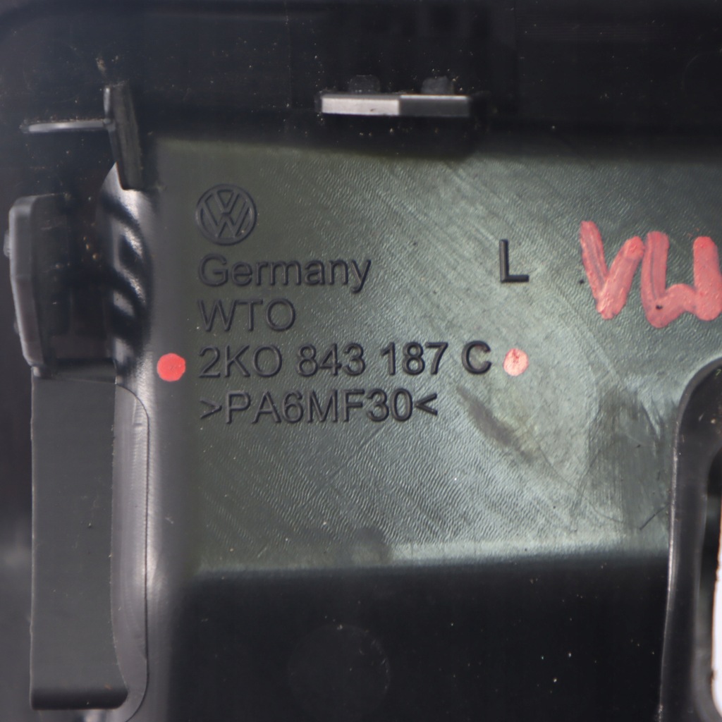 фото №12, Vw caddy защита ручка внутренней дверь задних левая 2k0843187c