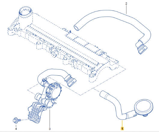 фото №4, Вентиляція картера оливи renault laguna iii 1.5 dci 8200217059