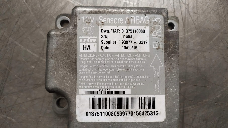 Купить Датчик модуль подушка безопасности 01375110080 fiat ducato jumper boxer euro5