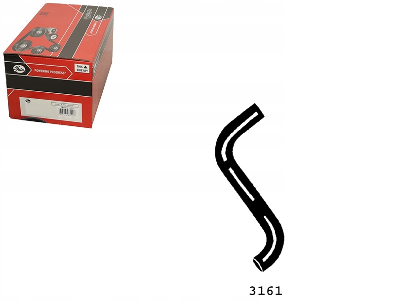 фото №14, Gates 3161 шланг гнучкий радіатора