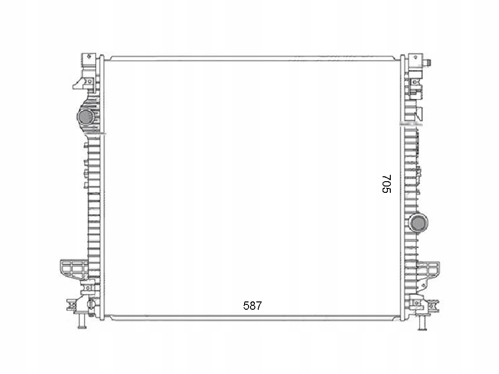 фото №1, Ford edge 2019- радіатор f2gz8005e