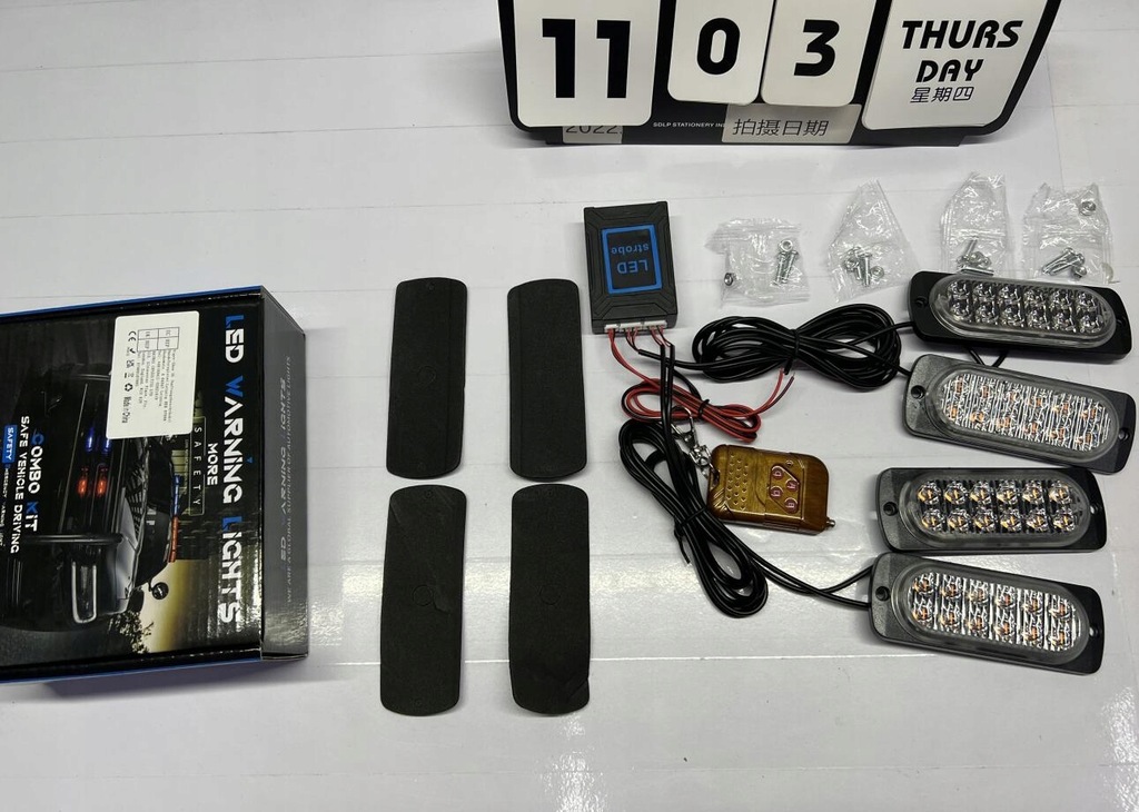 фото №13, Лампа габаритна strobo led 12-24v дистанційний керування