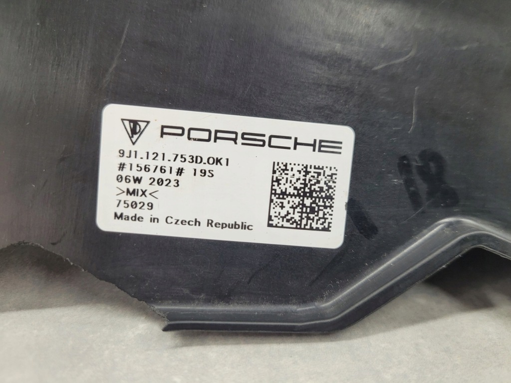 фото №12, Повітропровід шторка жалюзі повітря ліва porsche taycan 9j1 19-