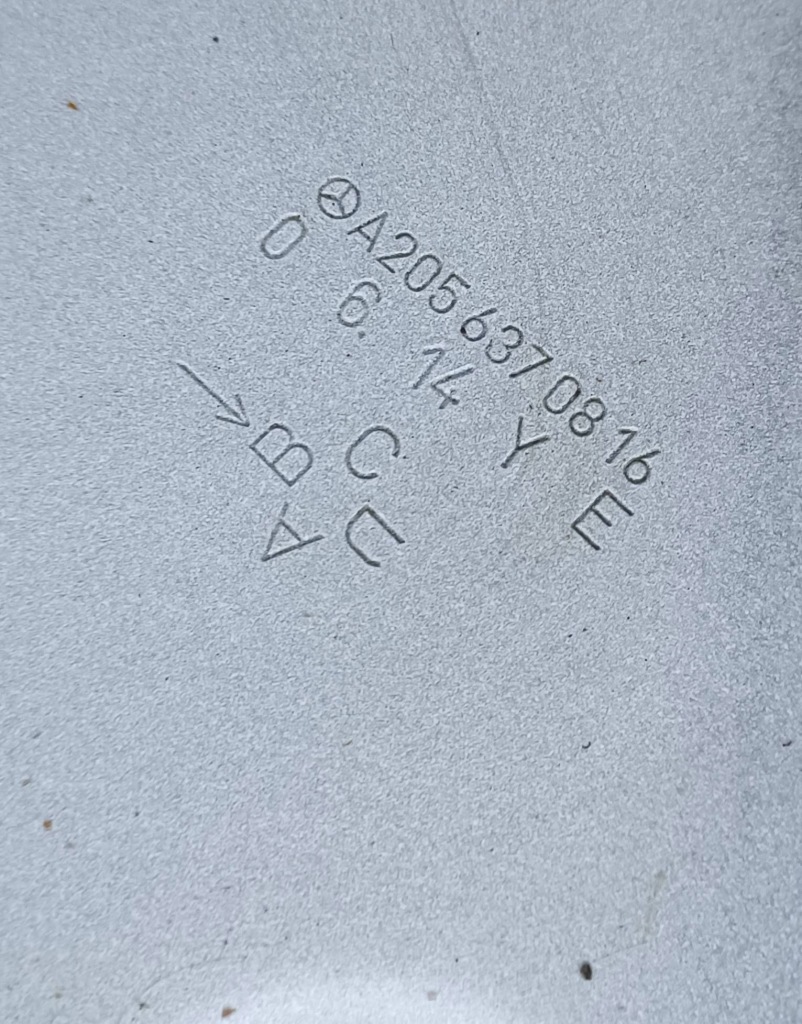 фото №6, Mercedes c w205 205 четверть порог блок двигателя средний правый правая 2056370816