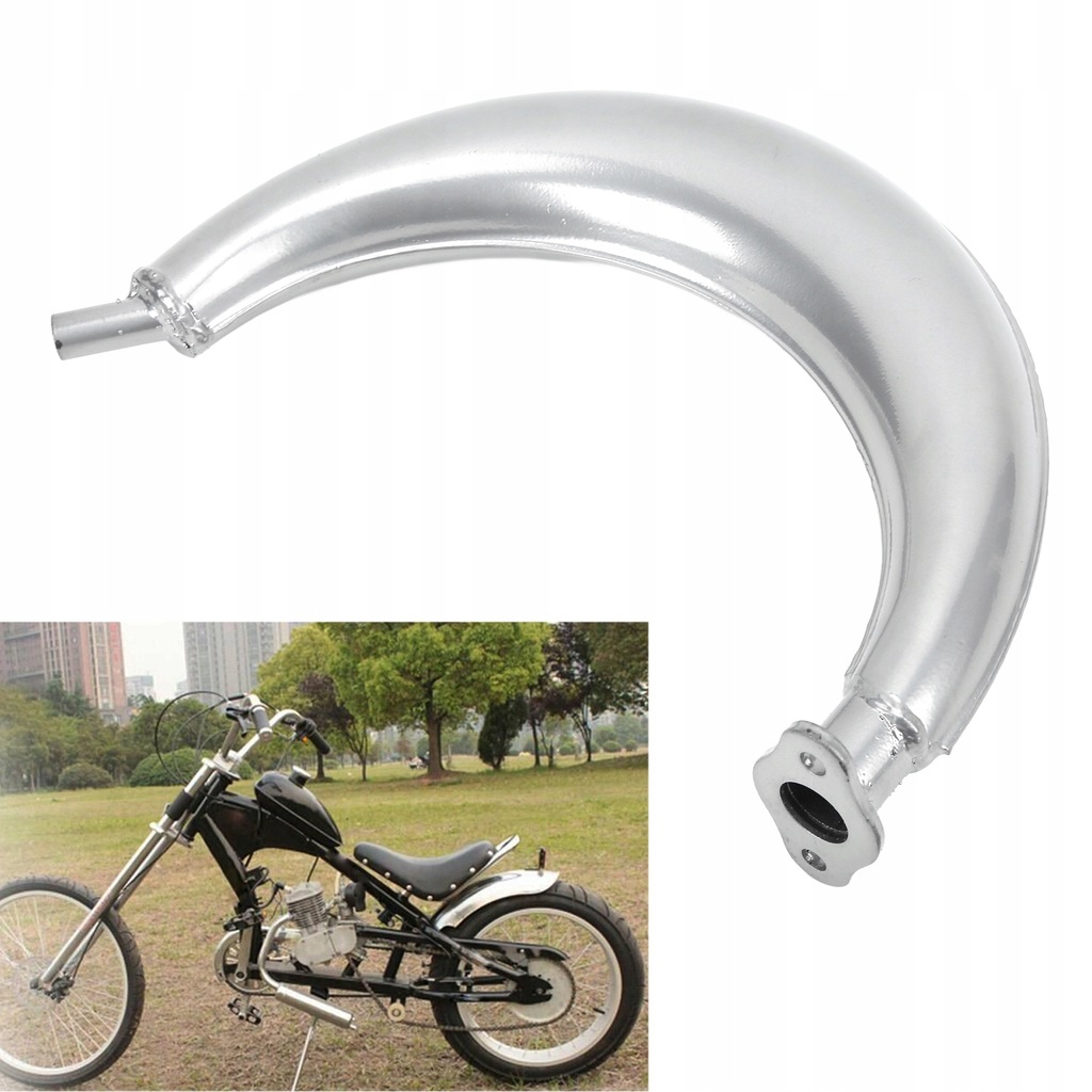 фото №8, Half moon banana гасник випускний труба ze нержавіюча сталь