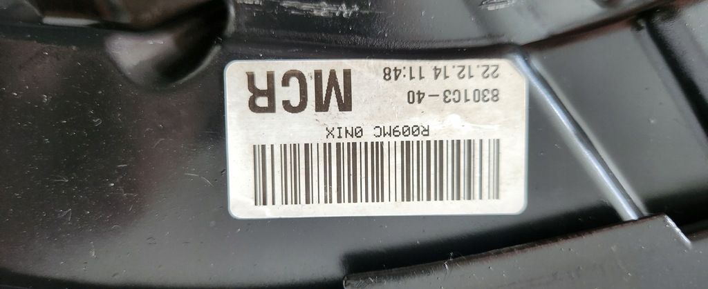 фото №10, Oryg. лампа права передня, фара правий перед mitsubishi lancer x viii