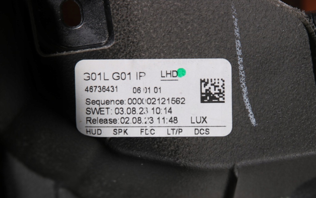 фото №11, Bmw x3 g01 x4 g02 lci панель приладів приладова панель  шкіра сіра nić head up