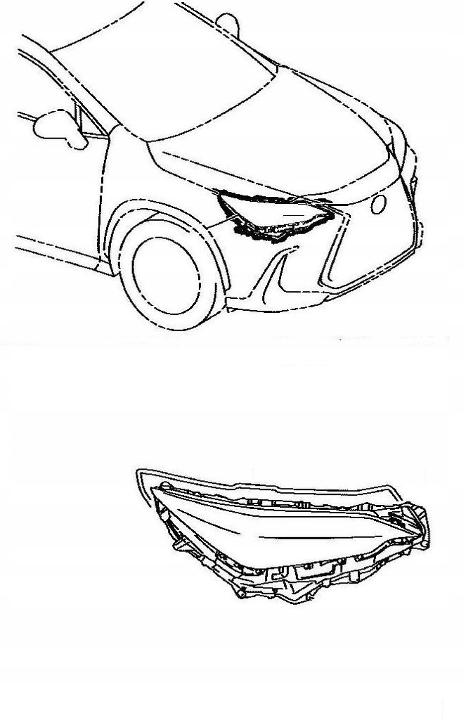 фото №1, Лампа перед передняя правая lexus nx ii 2021-