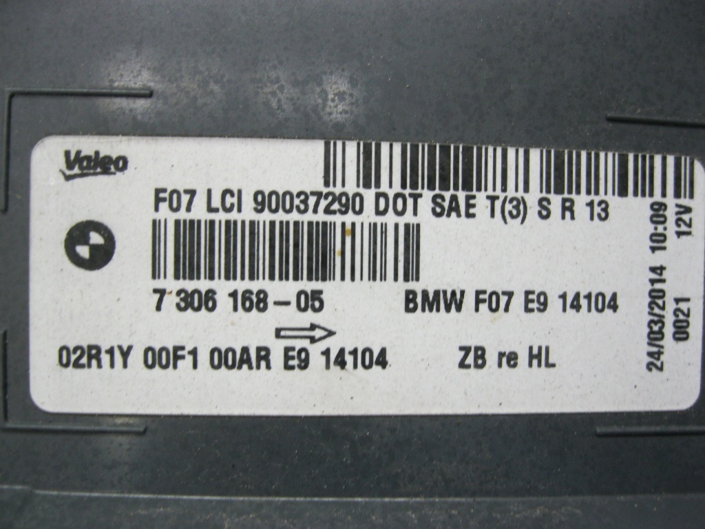 фото №5, Лампа задня права bmw 5 f07 lci lift usa