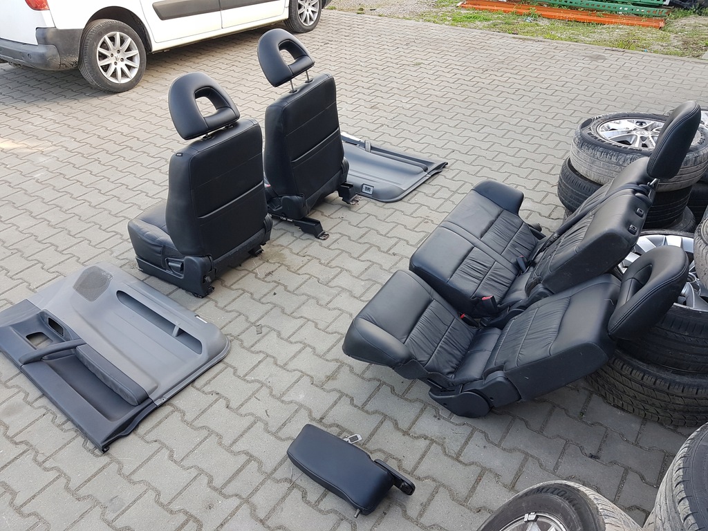 фото №5, Mitsubishi pajero 3 iii lift 03-06r сиденья кожаный заднее сиденье 3d