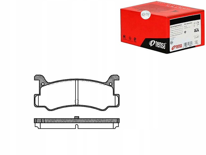 Купить Remsa комплект тормозных колодок тормозных 449287705 4492