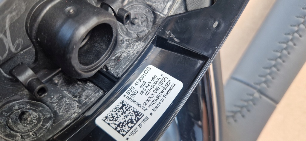 фото №7, Воздуховод audi a3 q2 8v0419091cg кожа nowa оригинал