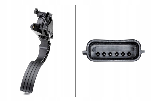 фото №2, Педаль ускорения renault captur i clio iv 0.9-1.6 11.12- hella