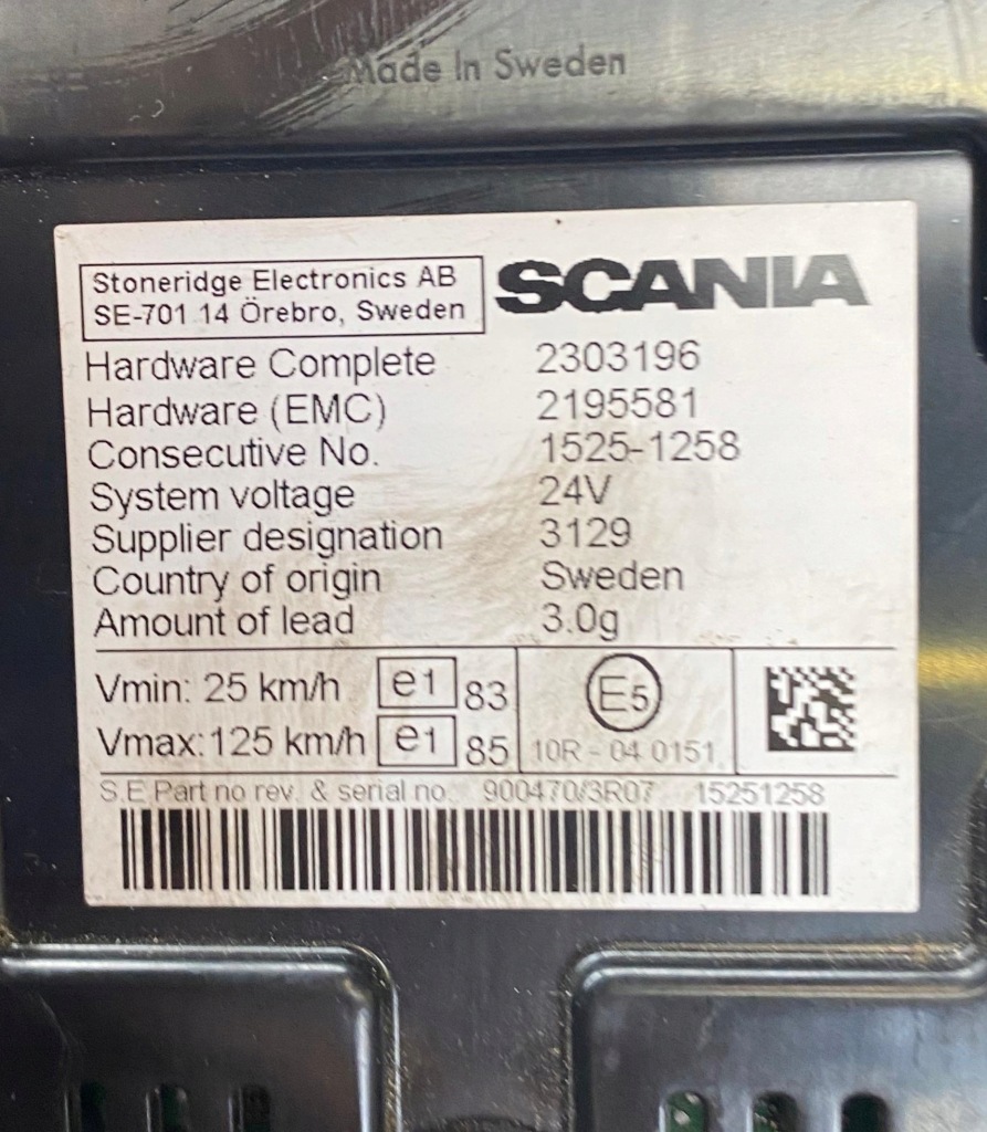 фото №3, Лічильник прилади scania r 2303196 euro 6