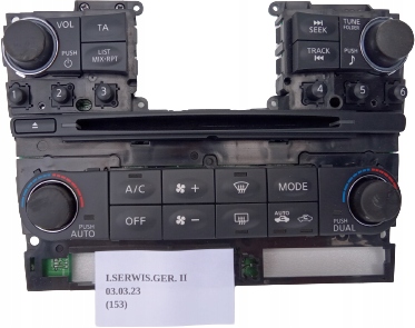 фото №1, Панель радио кондиционер infiniti qx70 fx30 fx35 fx37 50