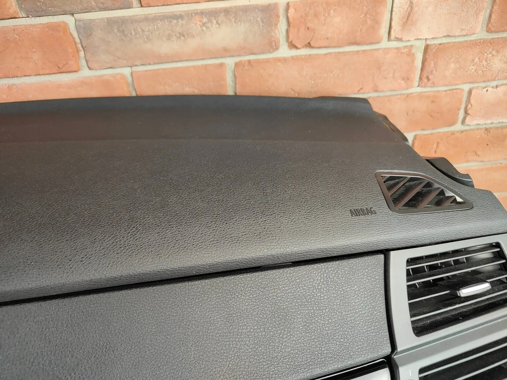 фото №7, Bmw x5 e70 панель приладів приладова консоль панель приладів czarna + подушка безпеки пасажира