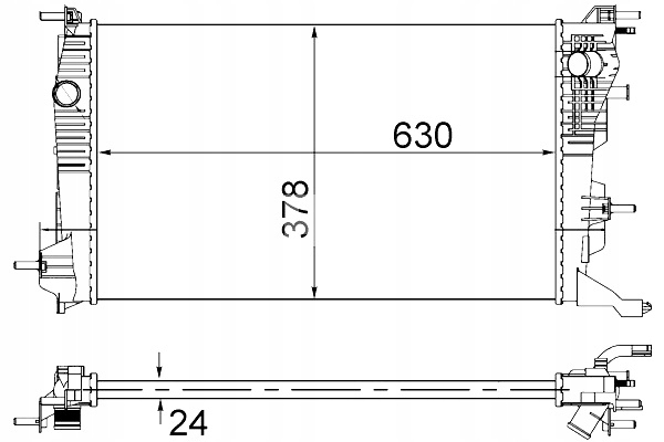 фото №2, Радіатор двигуна wody renault fluence grand scenic iii megane megane