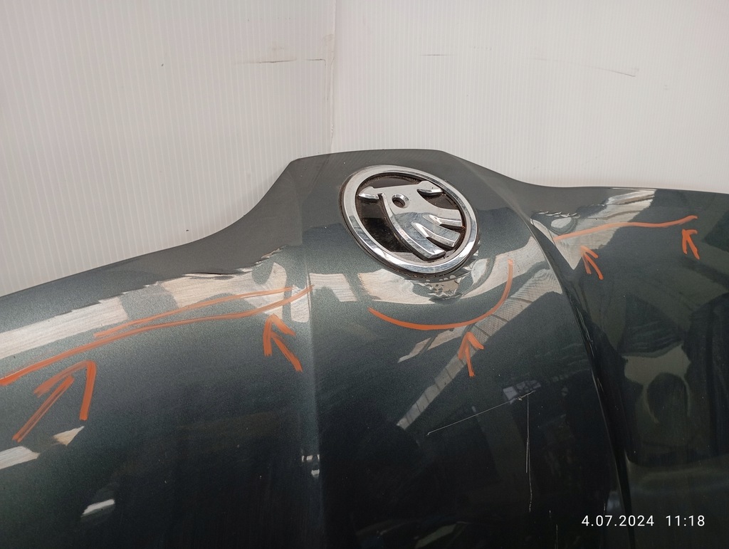 фото №5, Капот крышка двигателя skoda superb iii 3 3v0823155