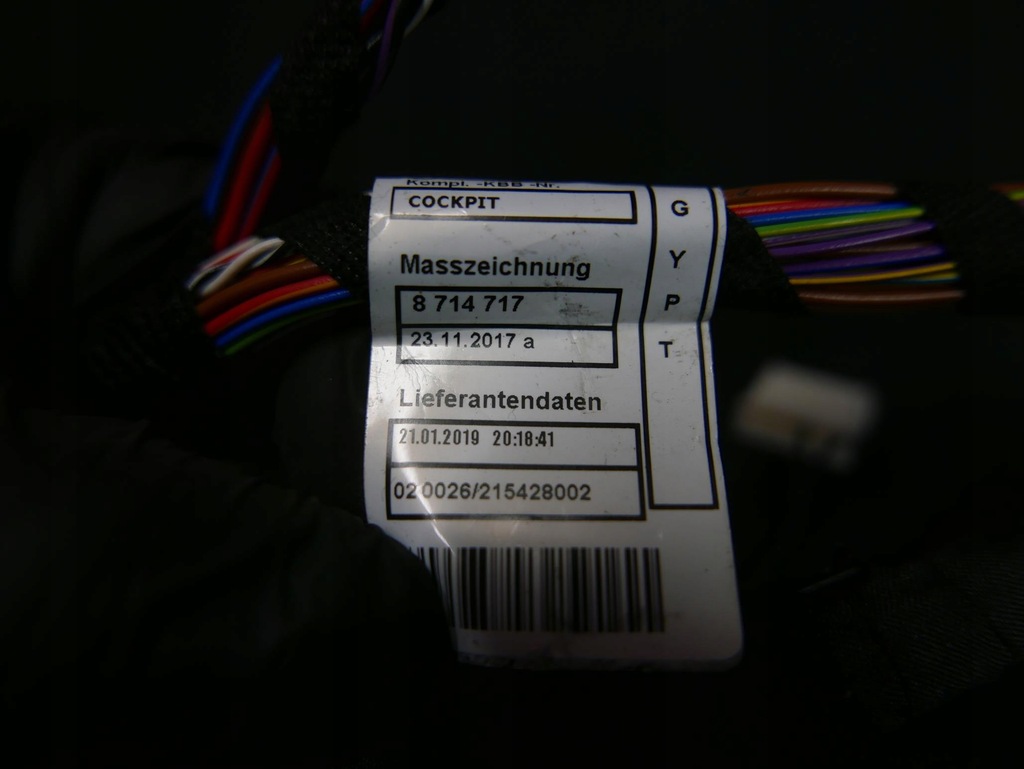 фото №11, Bmw x2 f39 жгут электропроводка приборная панель панели 8714720