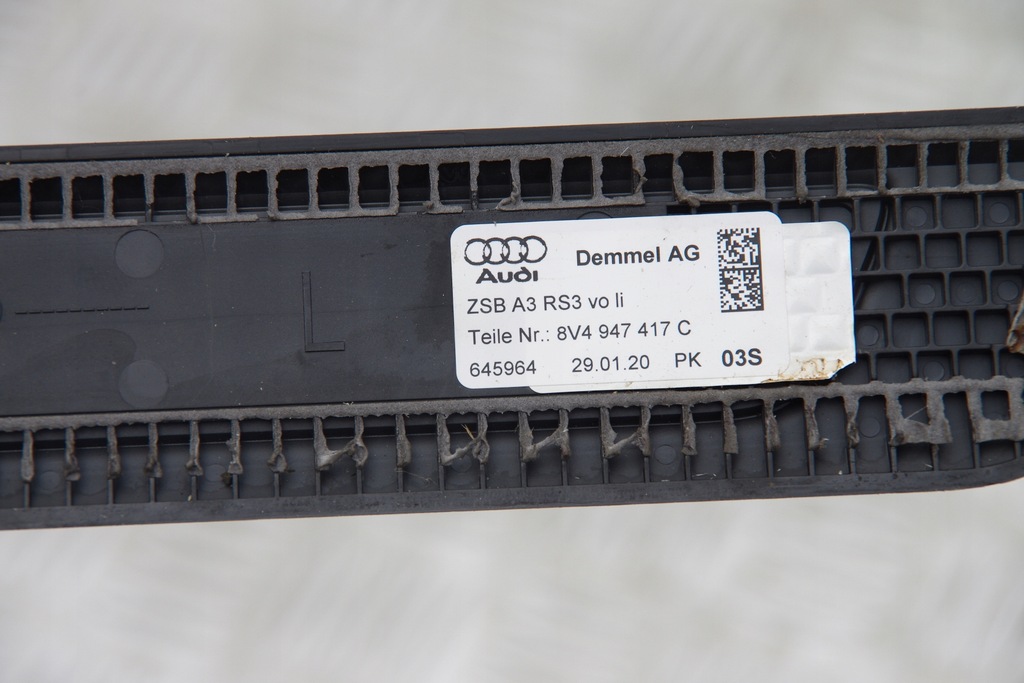 фото №8, Накладки пороговые подсвечиваемые audi rs3 8v 8v5